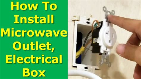 attach electrical box to microwave cabinet|microwave electrical outlet box.